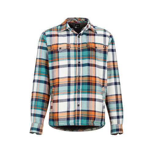 Marmot Ridgefield Shirts For Mens Blue Yellow SVE721908